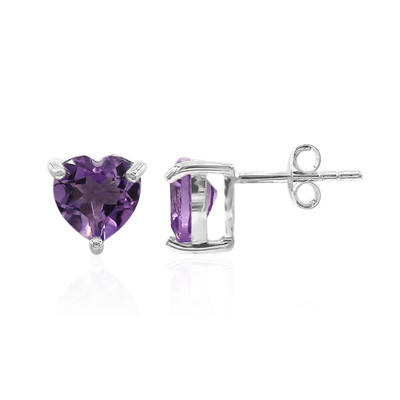 Bolivian Amethyst Silver Earrings