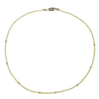 9K Yellow Diamond Gold Necklace (Annette)