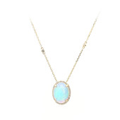 14K AAA Welo Opal Gold Necklace (CIRARI)