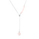 Rose Quartz Silver Necklace