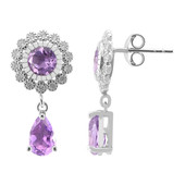 Amethyst Silver Earrings