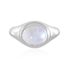 Rainbow Moonstone Silver Ring