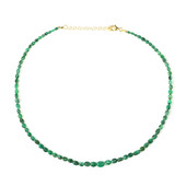 Zambian Emerald Silver Necklace