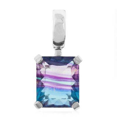 Bi Colour Fluorite Silver Pendant (CUSTODANA)