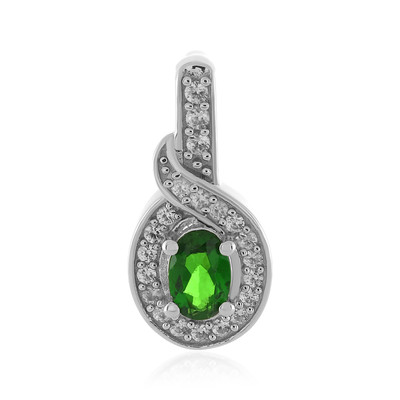 Russian Diopside Silver Pendant