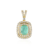 14K Russian Emerald Gold Pendant (AMAYANI)