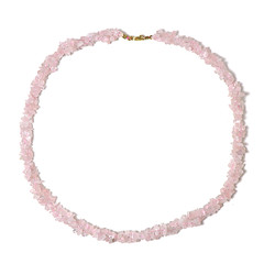 Rose Quartz Silver Necklace