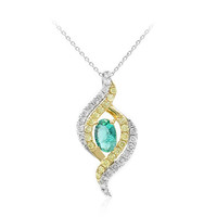 10K AAA Zambian Emerald Gold Necklace