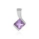 Rose de France Amethyst Silver Pendant