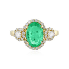 18K Ethiopian Emerald Gold Ring (AMAYANI)