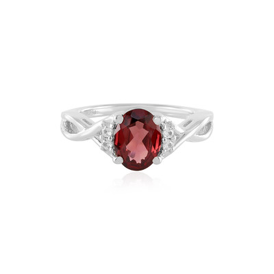 Mozambique Garnet Silver Ring