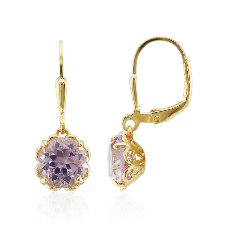 Le Vian Natural Blue Sapphire & Natural Amethyst Earrings 14K Strawberry  Gold | Jared