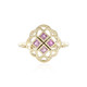 9K Ceylon Pink Sapphire Gold Ring