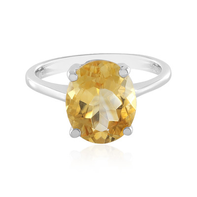 Citrine Silver Ring