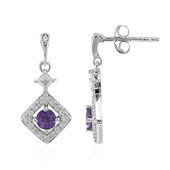 Amethyst Silver Earrings