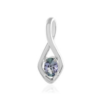 Unheated Tanzanite Silver Pendant