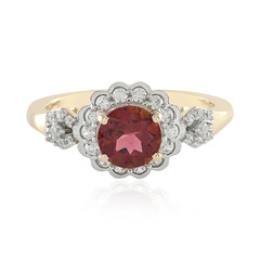 9K Pink Tourmaline Gold Ring