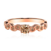 14K VS1 Argyle Rose De France Diamond Gold Ring (Annette)