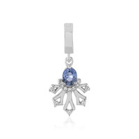 Unheated Ceylon Blue Sapphire Silver Pendant