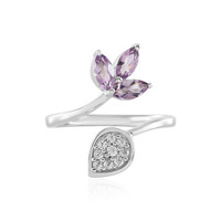 Rose de France Amethyst Silver Ring