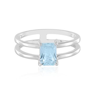 Sky Blue Topaz Silver Ring