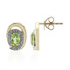 9K Wagogo Peridot Gold Earrings