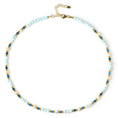Blue Aragonite Silver Necklace (Riya)