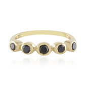 9K Black Diamond Gold Ring