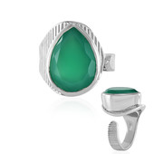 Green Onyx Silver Ring