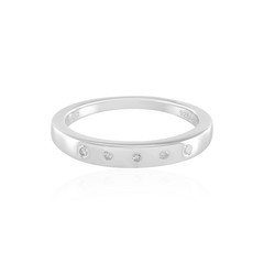 I2 (I) Diamond Silver Ring