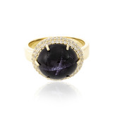 9K Star Garnet Gold Ring