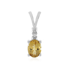 Yellow Beryl Silver Pendant