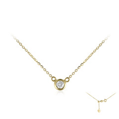 18K SI1 (G) Diamond Gold Necklace