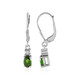 Russian Diopside Silver Earrings