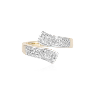 9K I2 (I) Diamond Gold Ring