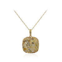 14K SI2 Fancy Diamond Gold Necklace (CIRARI)