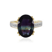 Bi Colour Fluorite Silver Ring