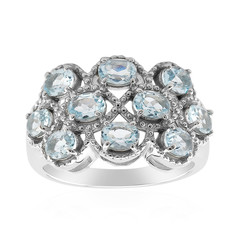 Sky Blue Topaz Silver Ring