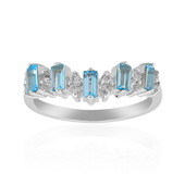 Swiss Blue Topaz Silver Ring