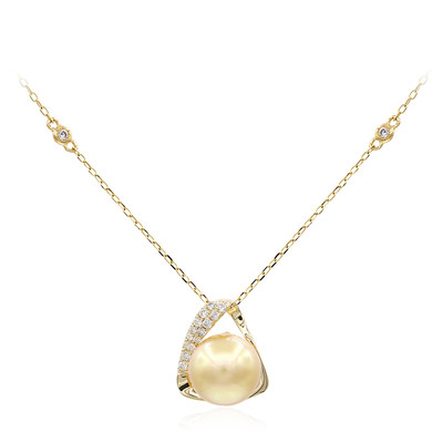 14K South Sea Pearl Gold Necklace (CIRARI)