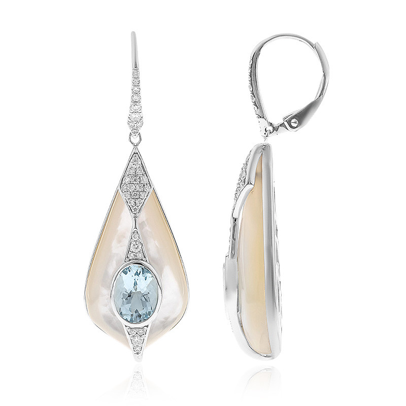 9ct Gold Aquamarine Earrings – Jeeba Jewellery