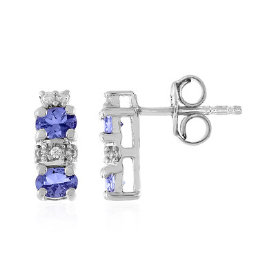 Tanzanite Silver Earrings