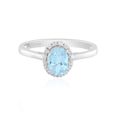 Sky Blue Topaz Silver Ring