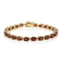 Mozambique Garnet Silver Bracelet