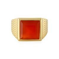 Red Onyx Silver Ring