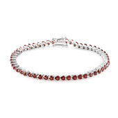 Mozambique Garnet Silver Bracelet