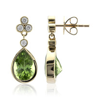 9K Wagogo Peridot Gold Earrings