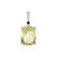 Lemon Quartz Silver Pendant