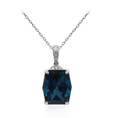 14K London Blue Topaz Gold Necklace