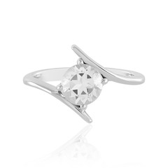 White Topaz Silver Ring